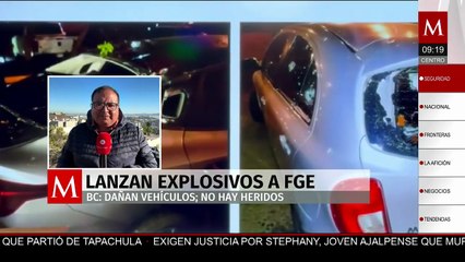 Lanzan explosivos 'hechizos' con drones a la FGE Baja California