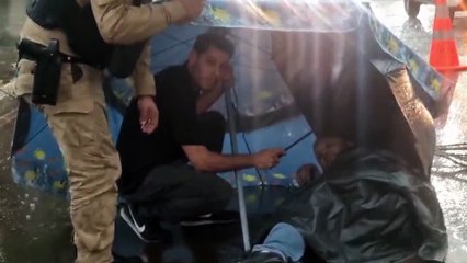 Motociclista fica ferido após queda na Rua Erechim durante chuva em Cascavel