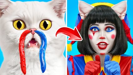 NERD POMNI MAKEOVER INTO CAT-LADY  Best Beauty Hacks and Funny Moments