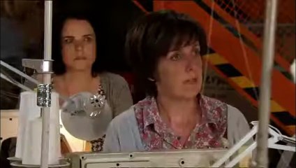 Corrie Fiz Stape Lunges for Sally Webster 4th July 2011 Ep 1