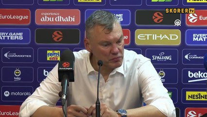 Fenerbahçe Beko Başantrenörü Sarunas Jasikevicius'un açıklamaları