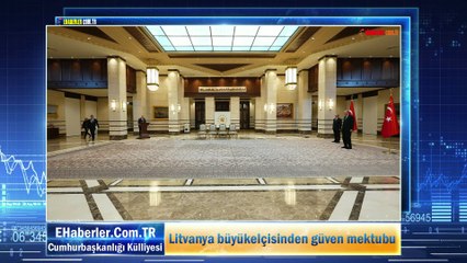 Litvanya büyükelçisinden güven mektubu