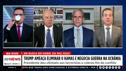 Donald Trump ameaça eliminar o Hamas e negocia paz na guerra entre Ucrânia e Rússia