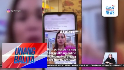 Pokwang, nilinaw na hindi siya endorser ng online sugal; deepfake lang ang video ad na kumakalat online | Unang Balita