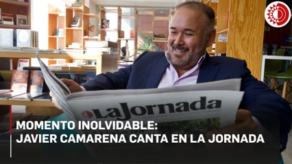El tenor Javier Camarena sorprendió a todos al cantar en La Jornada.