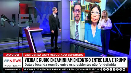 Vieira e Rubio negociam encontro entre Trump e Lula; Deysi Cioccari, Dora Kramer e Nassa comentam