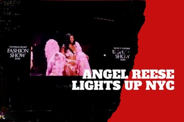Angel Reese steals the spotlight on NYC billboard as a Victoria’s Secret Angel during the live show