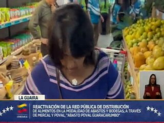Gobierno Bolivariano reinaugura el "Abasto PDVAL Guaracarumbo" en La Guaira