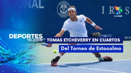 Martín Etcheverri clasificó a cuartos de final del Torneo de Estocolmo DEPORTES TELESUR 16-10-2025