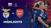 Benfica 0-2 Arsenal | UEFA Women’s Champions League 25/26 Match Highlights