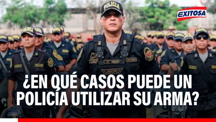 Policías pueden utilizar su arma solo cuando peligra la vida, señala exjefe de la DINI