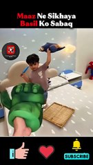 Maaz Ne Sikhaya Basil Ko Sabaq | Famous Youtubers Shorts |