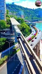 China’s Mind-Blowing Infrastructure😱 Trains Through Buildings & Homes Under Bridges #shorts - Facts Tv 91 (720p, h264, youtube)