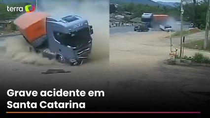 Acidente assustador mata uma pessoa em estrada de Santa Catarina