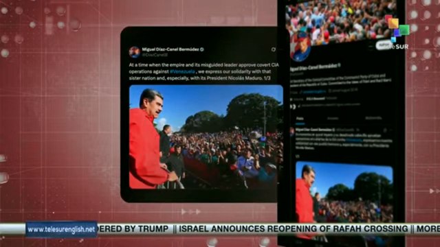 Cuba | Pres. Diaz-Canel rejects U.S. aggression against Venezuela