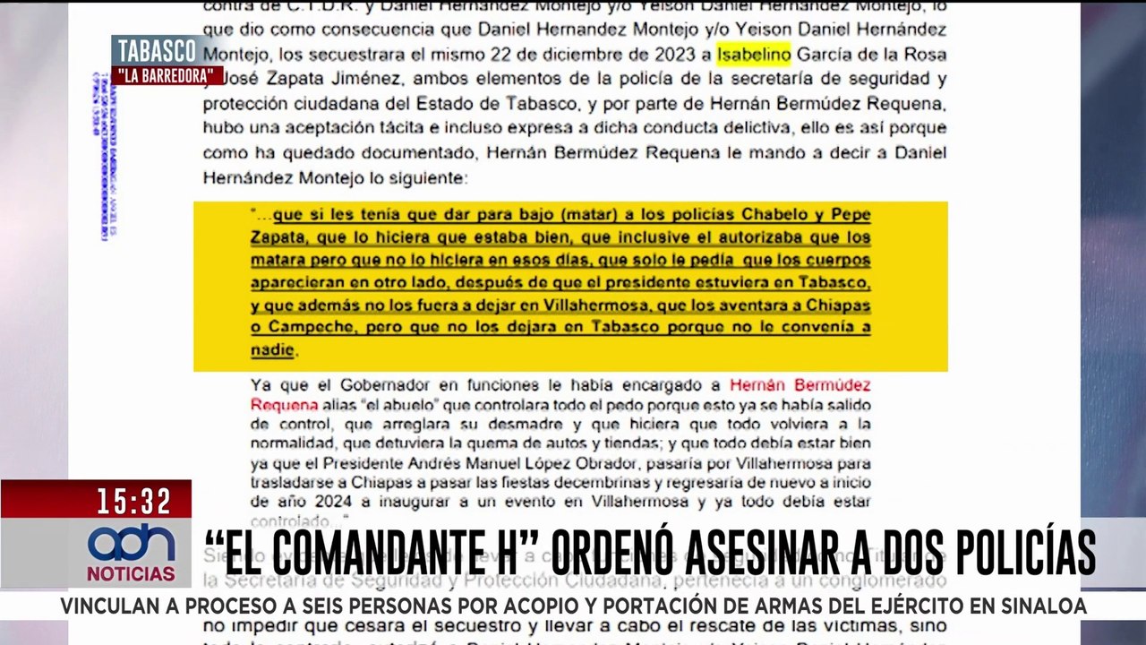 “El Comandante H” orquestó los actos más violentos y ordenó asesinar a dos policías