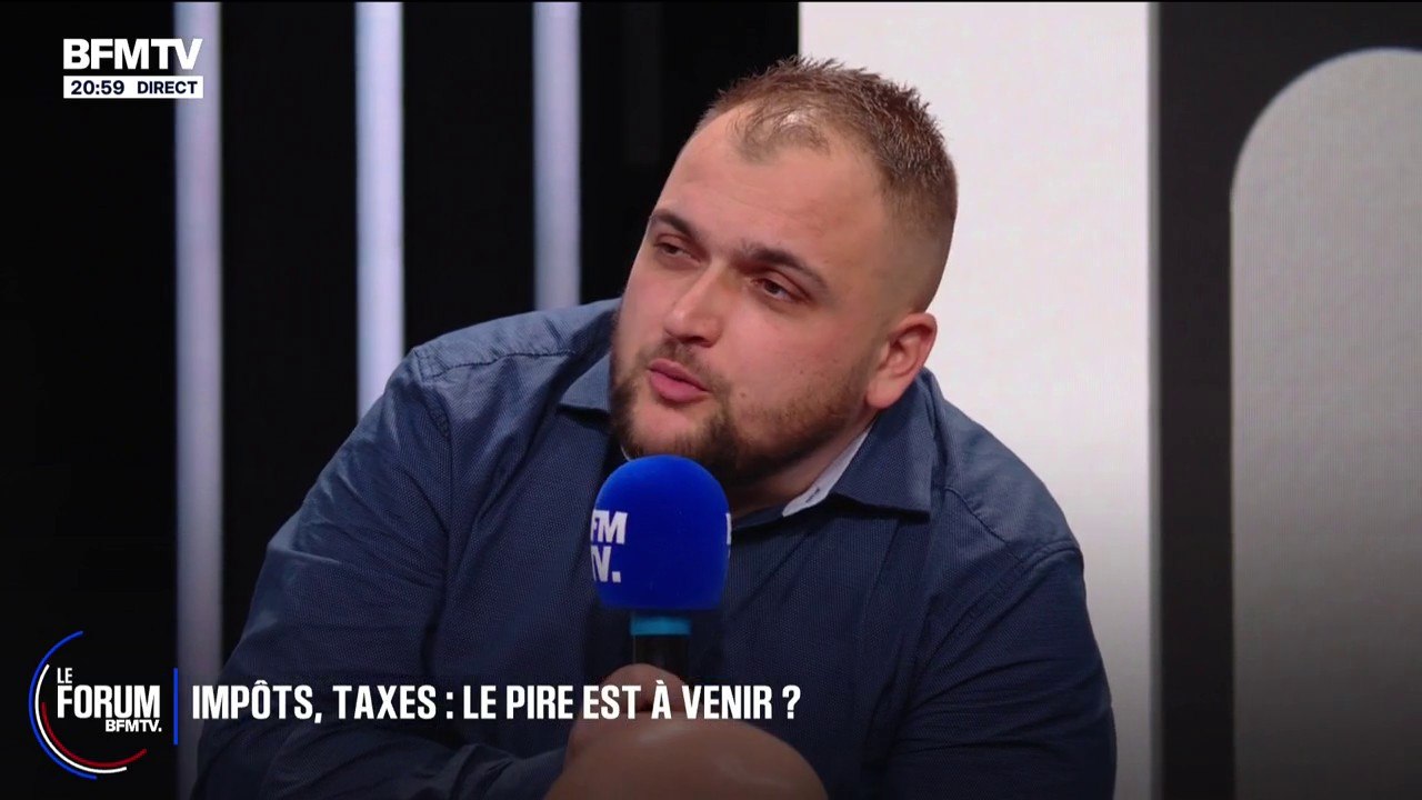 FORUM BFMTV - Impôts: "Moi je veux bien payer, mais je veux des résultats", déclare Samuel, artisan dans le BTP