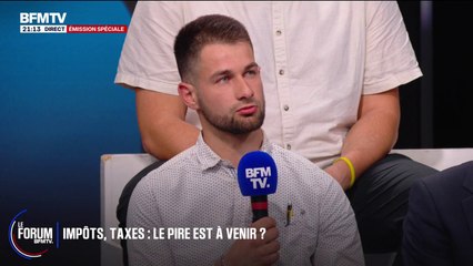 FORUM BFMTV - "Vous allez venir avec nous en stage une semaine voir ce que c'est que la vraie vie", dit Florian, agriculteur aux responsables politiques