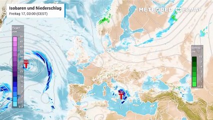 Hoch Sieglinde über den Britischen Inseln zieht nach Osten ab und macht den Weg für Tiefs vom Atlantik frei!