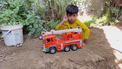 Giant Crane Truck Unboxing & Construction Fun Play | Real Crane Toy Action