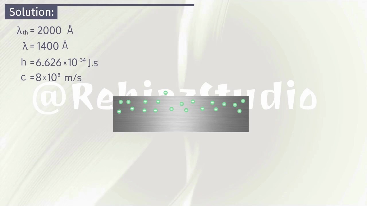Photoelectric Effect -02- Kinetic Energy