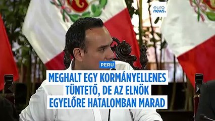Meghalt egy tüntető Peruban, nő a nyomás az elnökön, de egyelőre nem mond le