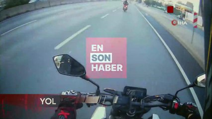 İstanbul'da yola atlayan yaya trafiği tehlikeye attı