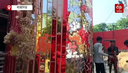 দ্বারকা থেকে চামুণ্ডেশ্বরী মন্দির, বারাসতের কালীপুজোর থিমে দেশভ্রমণ