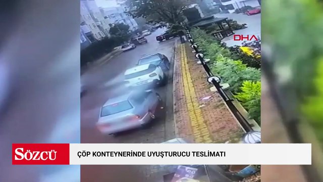 Uyuşturucu teslimatını çöp konteynerinde yapan 4 şüpheliye gözaltı