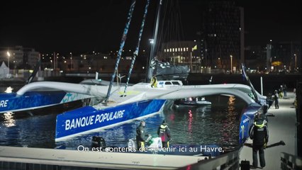 VoileBanquePop 2024 : Transat Café L'OR - Arrivée au Havre du Maxi Banque Populaire XI