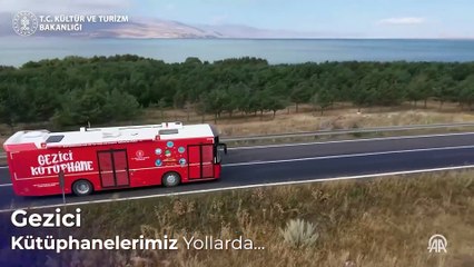 Gezici kütüphaneler yılda 250 bin kilometre yol katederek 1057 noktaya ulaştı