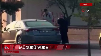 Denizli'de okul müdürünü vurup videosunu çektiren saldırgan ile 2 suç ortağı yakalandı