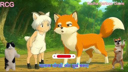 चालाक लोमड़ी और मूर्ख बकरा // बंदर और मगरमच्छ की चालाकी // लोमड़ी और ढोल
