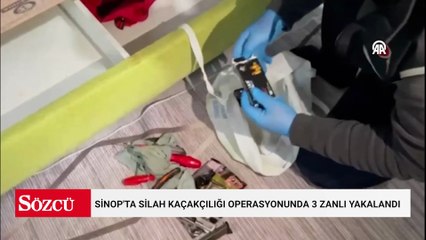 Sinop'ta silah kaçakçılığı operasyonunda 3 zanlı yakalandı