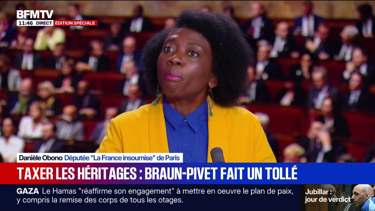 Danièle Obono (LFI): "Yaël Braun-Pivet rejoint Jean-Luc Mélenchon sur la question de l'héritage"
