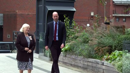 Prince William arrives at London Ambulance Service HQ
