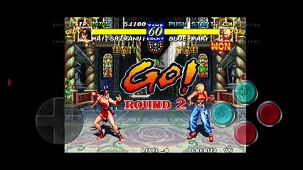 Fatal Fury 3 Mai Shiranui vs Blue Mary Mai Shiranui é derrotada por Blue Mary
