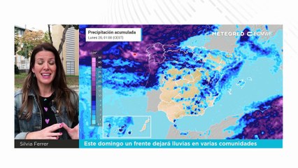 Este domingo un frente dejará lluvias en varias comunidades
