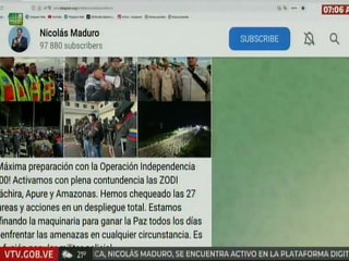 Jefe de Estado señalo la activación con plena contundencia de las Zodi Táchira, Apure y Amazonas