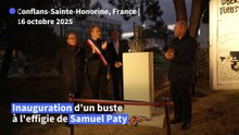 Inauguration d'un buste à l'effigie de Samuel Paty pour "exprimer la vie"