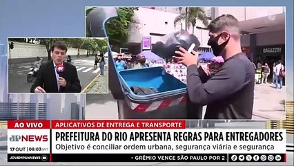 Prefeitura do RJ anuncia regras para entregadores de aplicativo