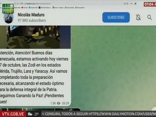 Pdte. Maduro resaltó la activación de las Zodi en los estados Mérida, Trujillo, Lara y Yaracuy