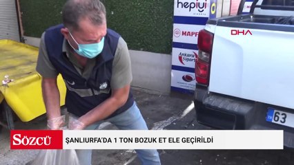 Şanlıurfa’da 1 ton bozuk et ele geçirildi