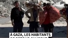 À Gaza, les habitants de retour campent dans une ville fantôme