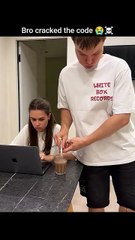 bro cracked the code 😭❤ #trending #funny #memes #funnyvideo #love #couple #viral #explore #couple