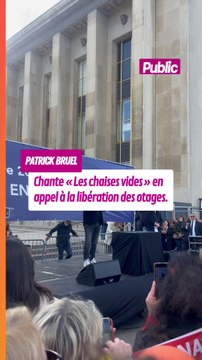 Patrick Bruel interprète sa chanson « Les chaises vides » lors du dernier rassemblement hebdomadaire du Crif