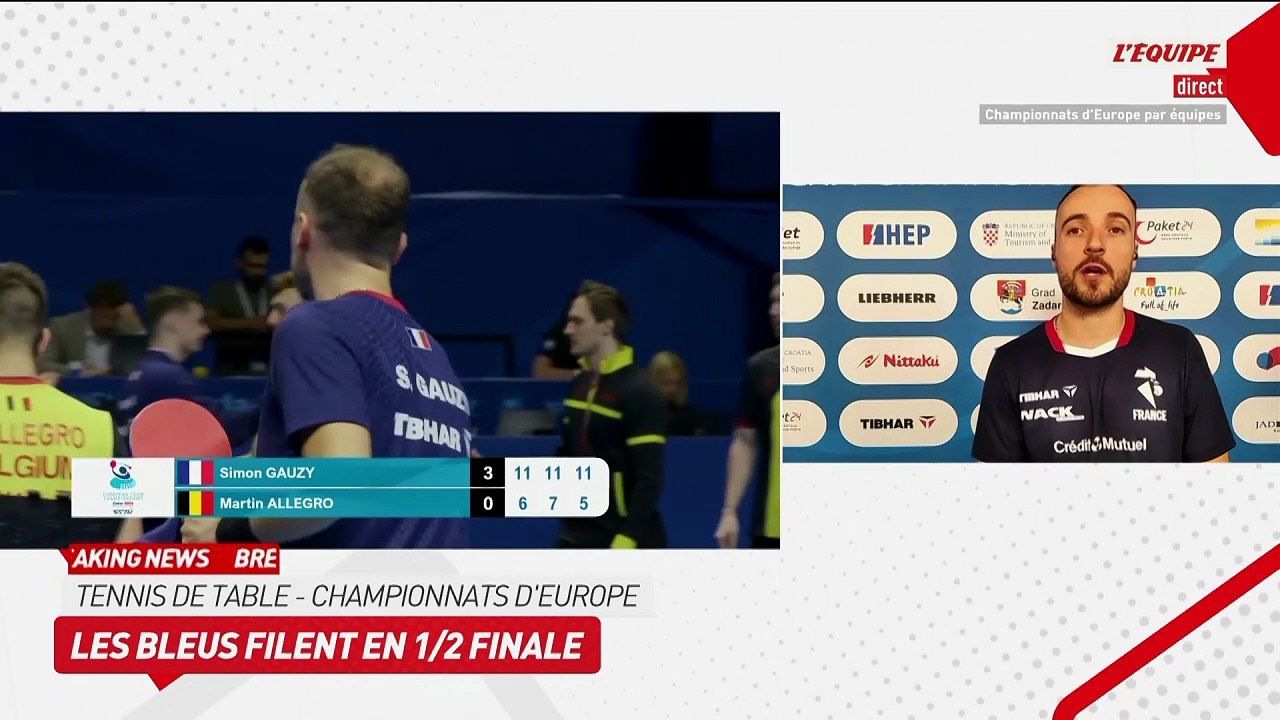 Simon Gauzy : « Heureux de la manière » - Tennis de table