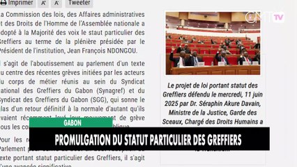 [#Reportage] Gabon : promulgation du statut particulier des Greffiers
