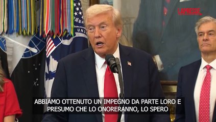 Gaza, Trump a Hamas: "Se non si comporteranno bene ce ne occuperemo noi"
