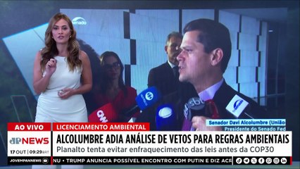 Alcolumbre adia análise de vetos de Lula ao Licenciamento Ambiental; Patrícia Costa comenta